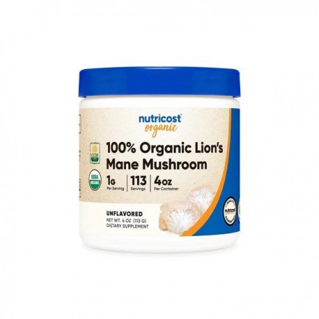 NUTRICOST 100% ORGANIC LIONS MANE MUSHROOM