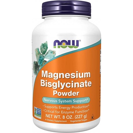 NOW MAGNESIO BISGLYCINATE POLVO